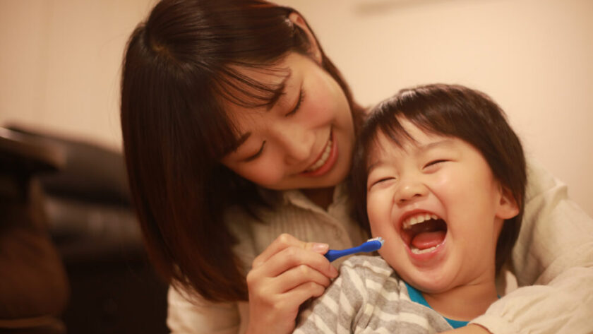 子ども 仕上げ磨き