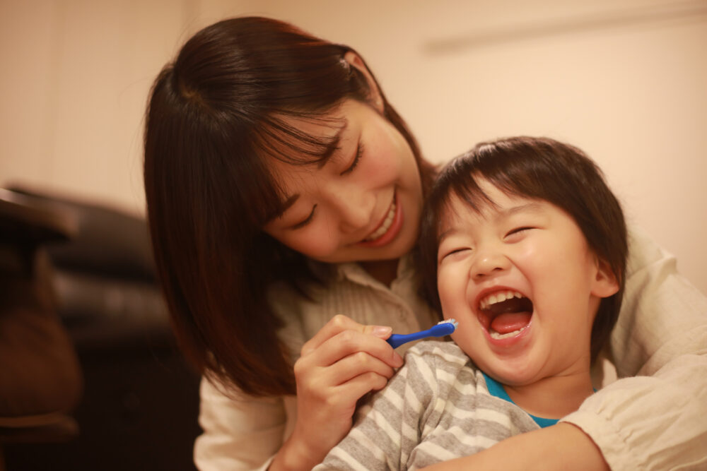 子ども 仕上げ磨き